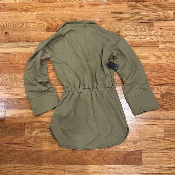 Noughts & Kisses Celina Khaki Jersey Dress - Picture 10 of 12